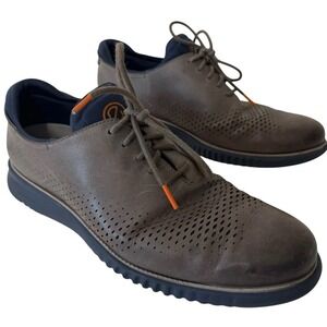 Cole Haan Men's Laser Wingtip Oxford Shoes Brown Sz 11 C34500 S-2